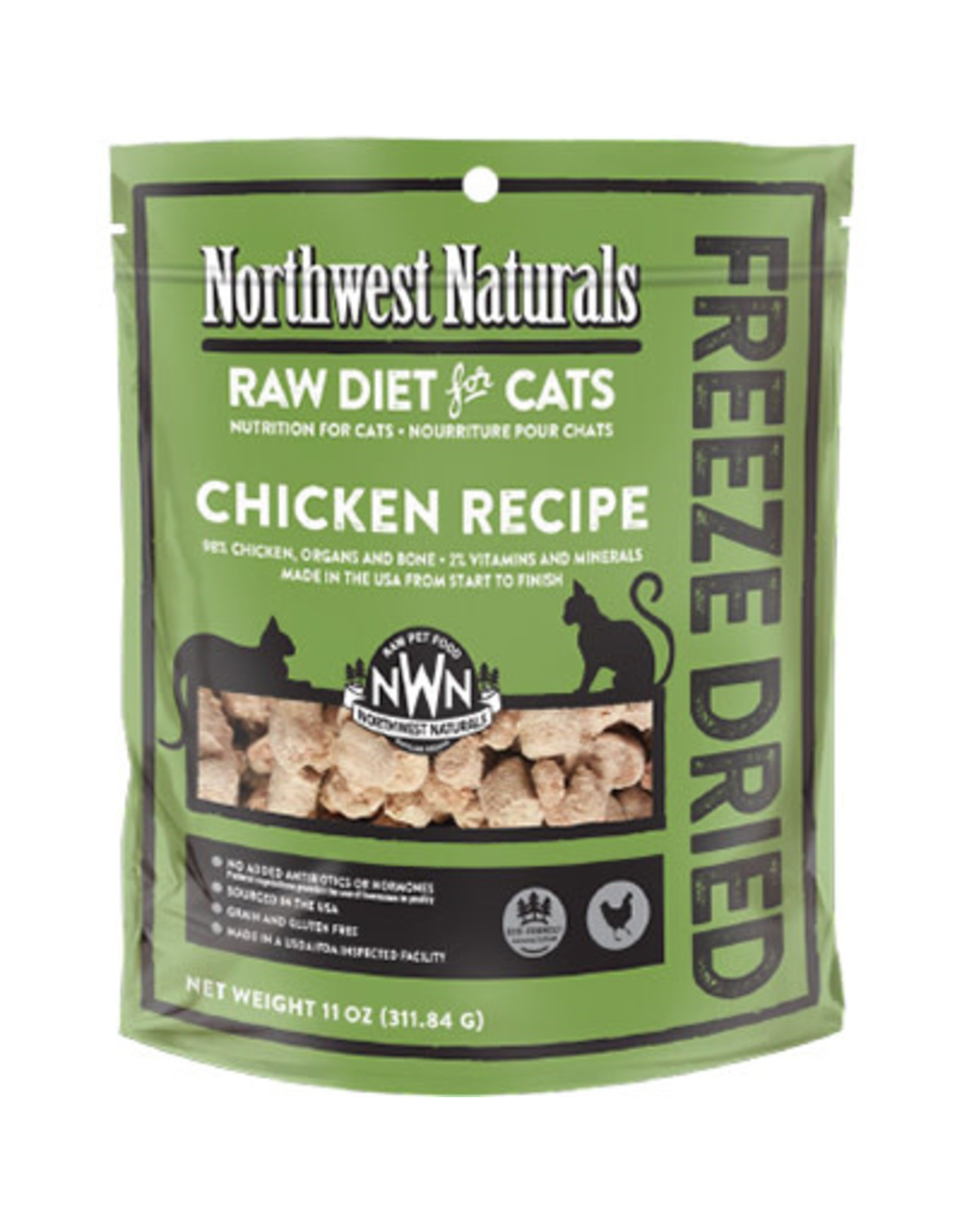 Northwest Naturals Northwest Naturals Raw Diet for Cats Freeze-Dried Chicken Recipe