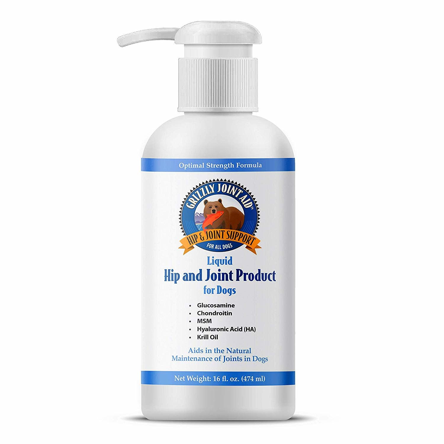 Grizzly Pet Liquid Hip Joint Product for Dogs Everett Pet