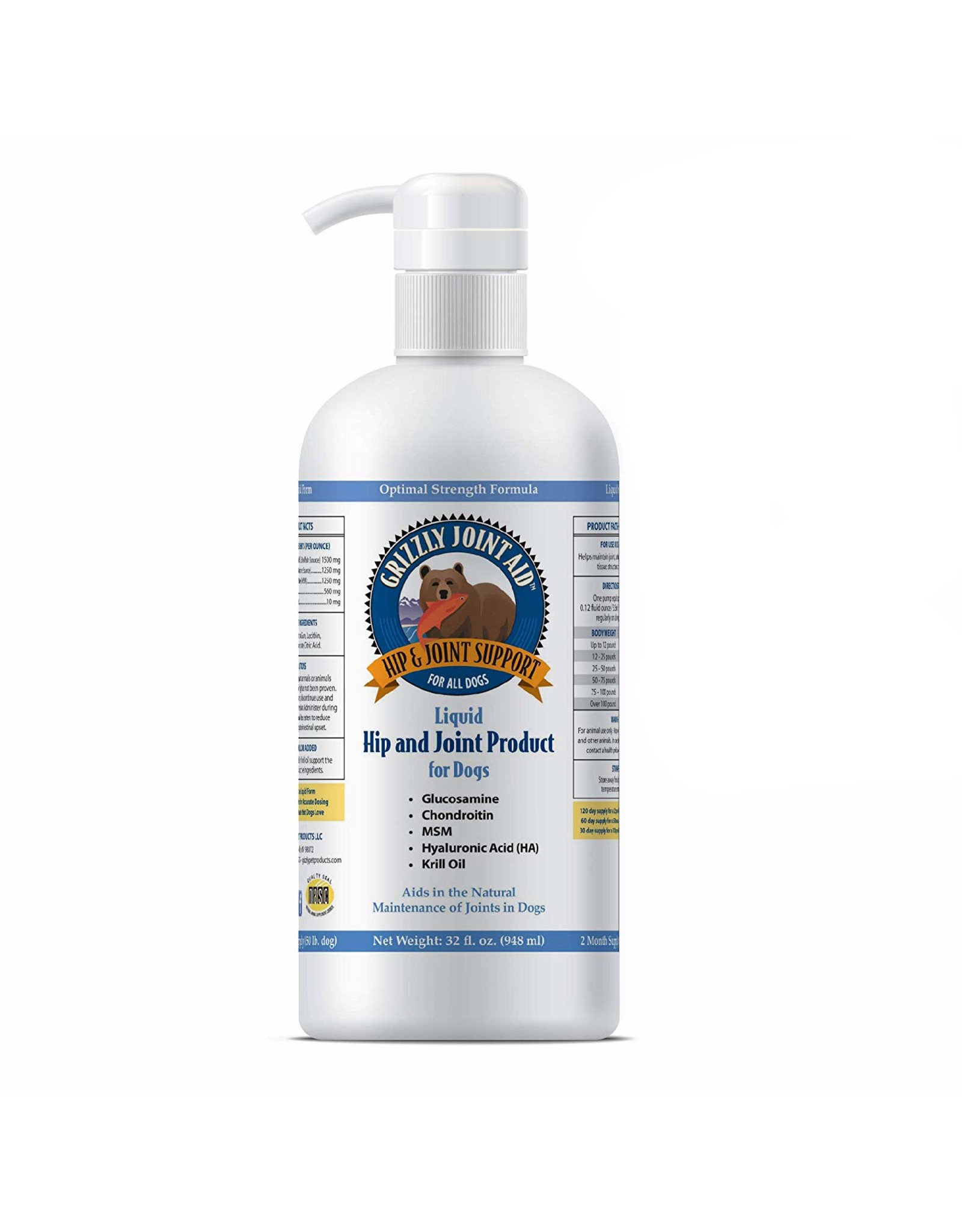 Grizzly Pet Products Grizzly Pet Liquid Hip & Joint Product for Dogs