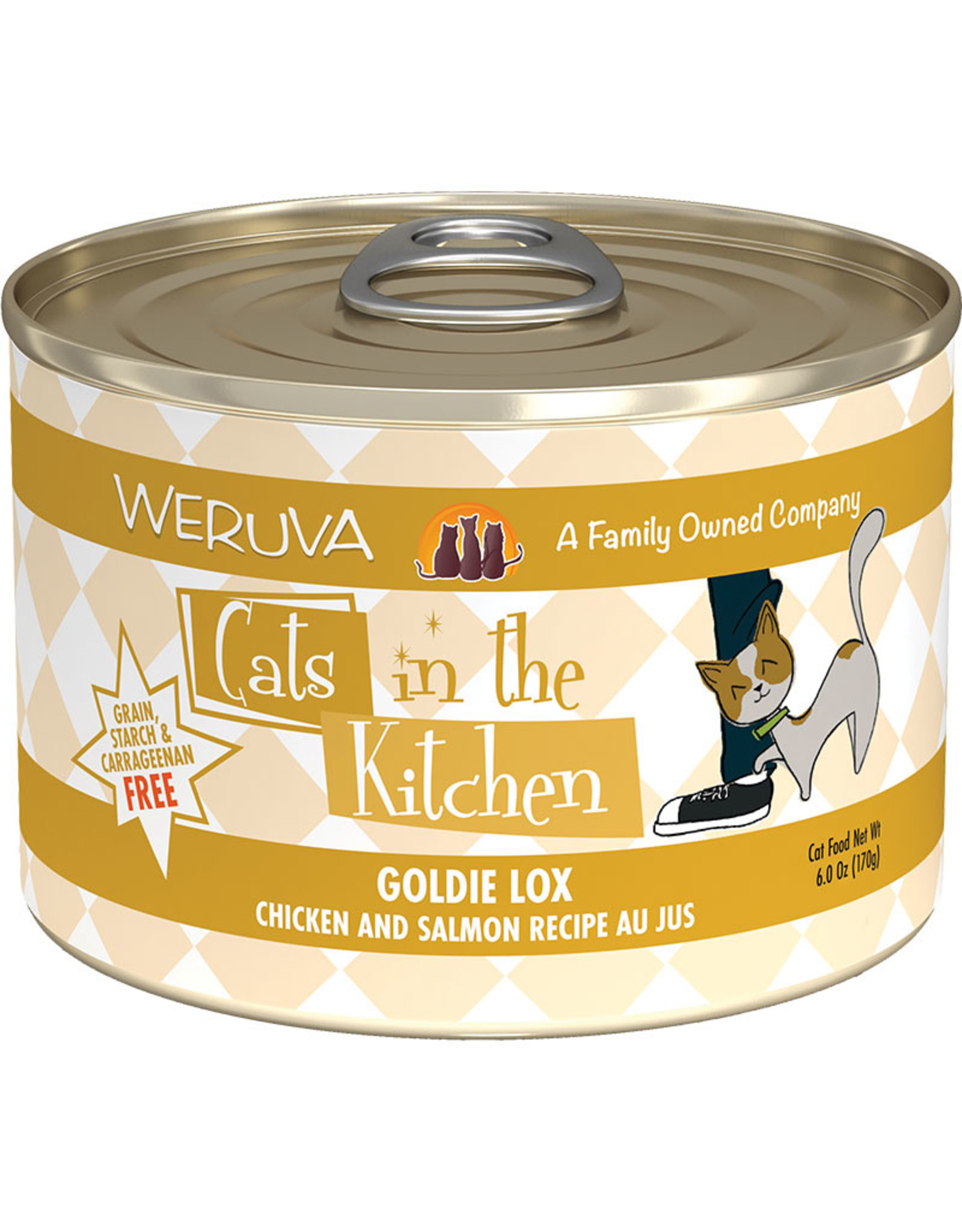 Weruva Weruva Cats in the Kitchen Goldie Lox Chicken & Salmon Recipe Au Jus Cat Food 6oz