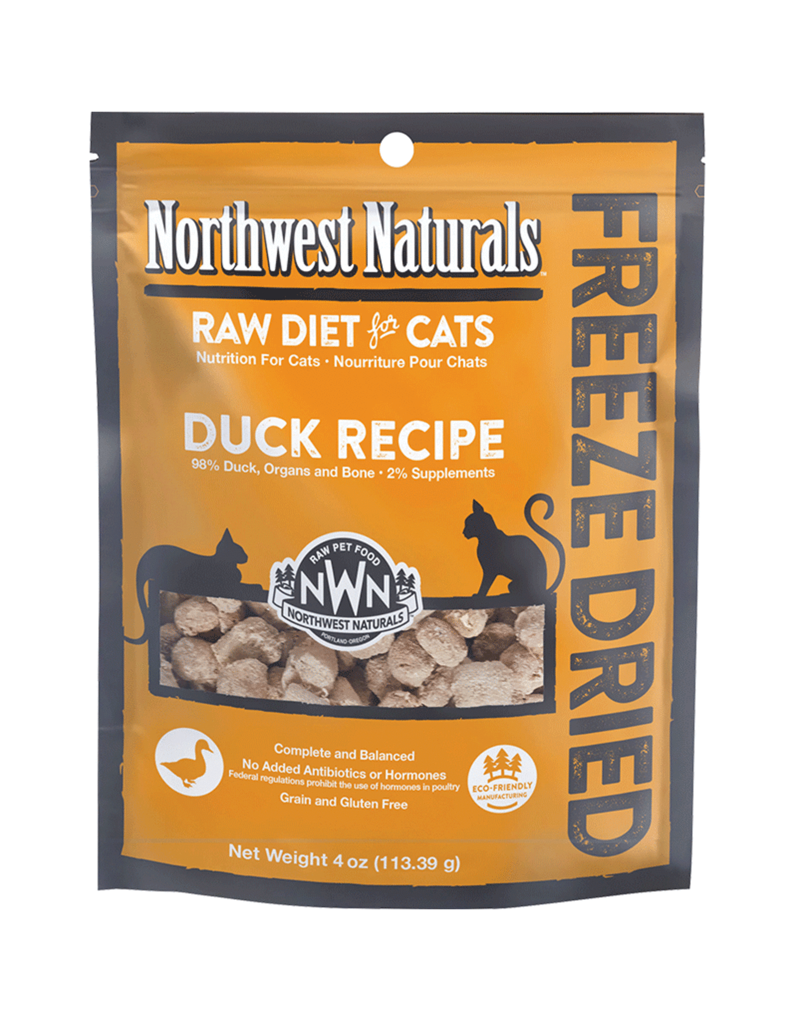 Northwest Naturals Northwest Naturals Raw Diet For Cats Freeze-Dried Duck Recipe