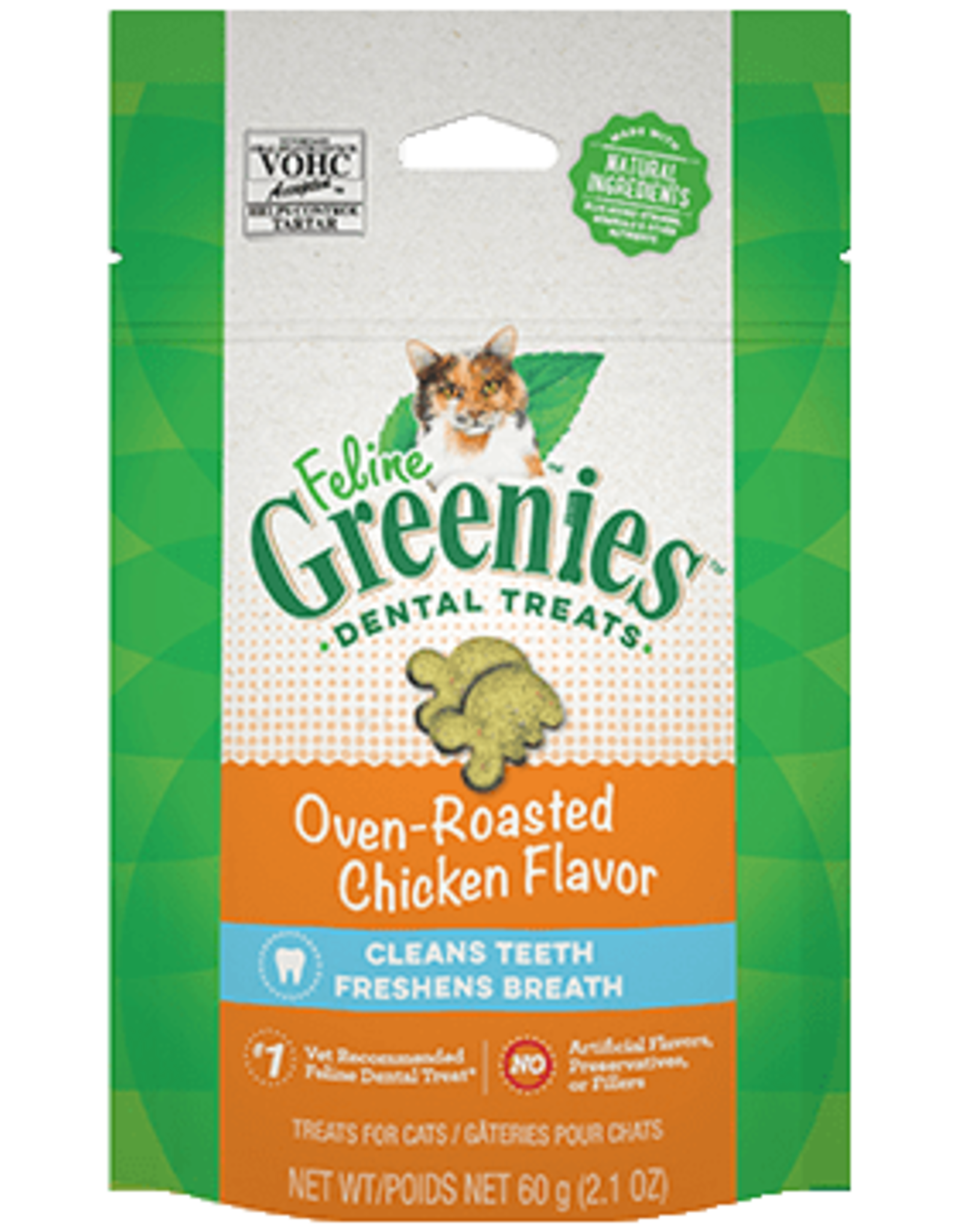 Feline Greenies Feline Greenies Dental Treats Oven-Roasted Chicken Flavor 2.1oz