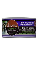 Dave's Pet Food Dave's Tuna & Chicken Dinner in Gravy Cat Food 3oz