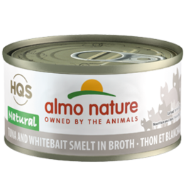 Almo Nature Almo Nature HQS Natural Tuna & Whitebait Smelt in Broth Cat Food 2.47 Oz