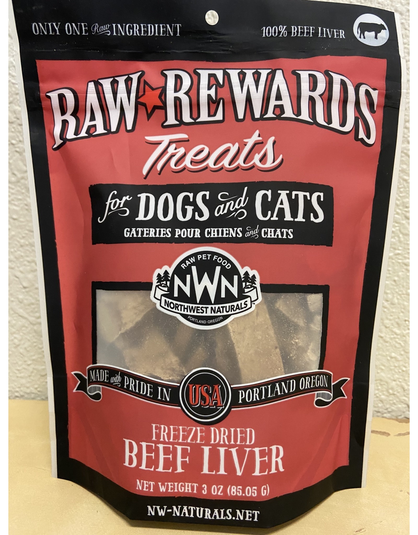 Northwest Naturals Northwest Naturals Raw Rewards Freeze Dried Beef Liver Treats for Dogs & Cats 3oz