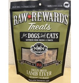 Northwest Naturals Northwest Naturals Raw Rewards Freeze Dried Lamb Liver Treats for Dogs & Cats 3oz