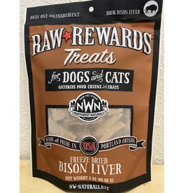 Northwest Naturals Northwest Naturals Raw Rewards Freeze Dried Bison Liver Treats for Dogs & Cats 2.5oz