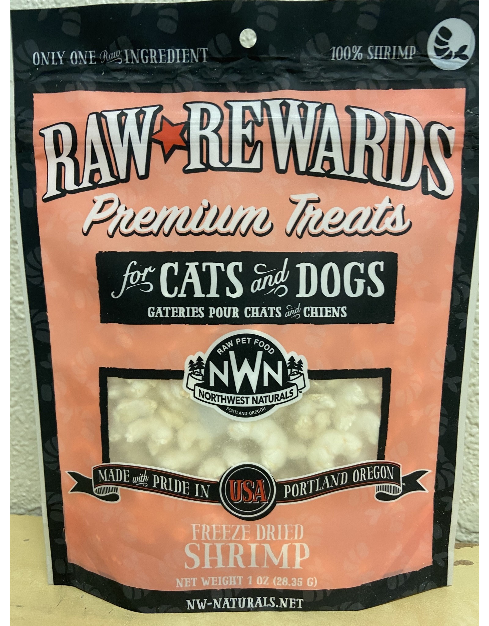 Northwest Naturals Northwest Naturals Premium Treats for Cats & Dogs Freeze Dried Shrimp 1oz