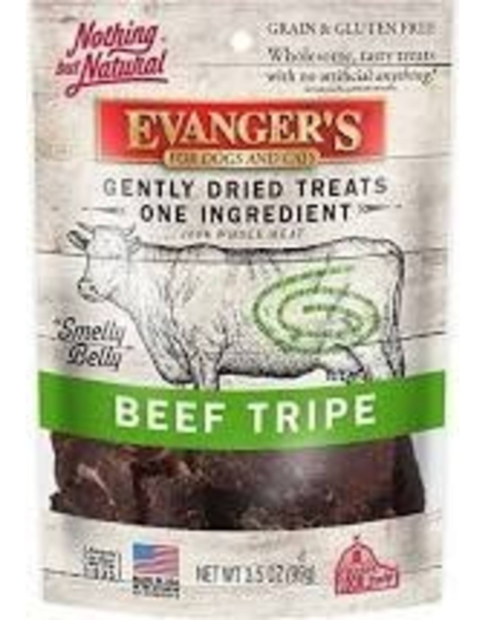 Evangers Evanger's Gently Dried Beef Tripe Treats for Cat & Dog 3.5oz