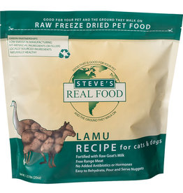 Steve's Real Food Steve's Real Food Freeze-Dried Nuggets Lamu Recipe for Cats & Dogs 1.25lb