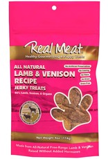 The Real Meat Company Real Meat Company  Lamb & Venison Jerky Treat 4oz.