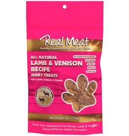 The Real Meat Company Real Meat Company  Lamb & Venison Jerky Treat 4oz.