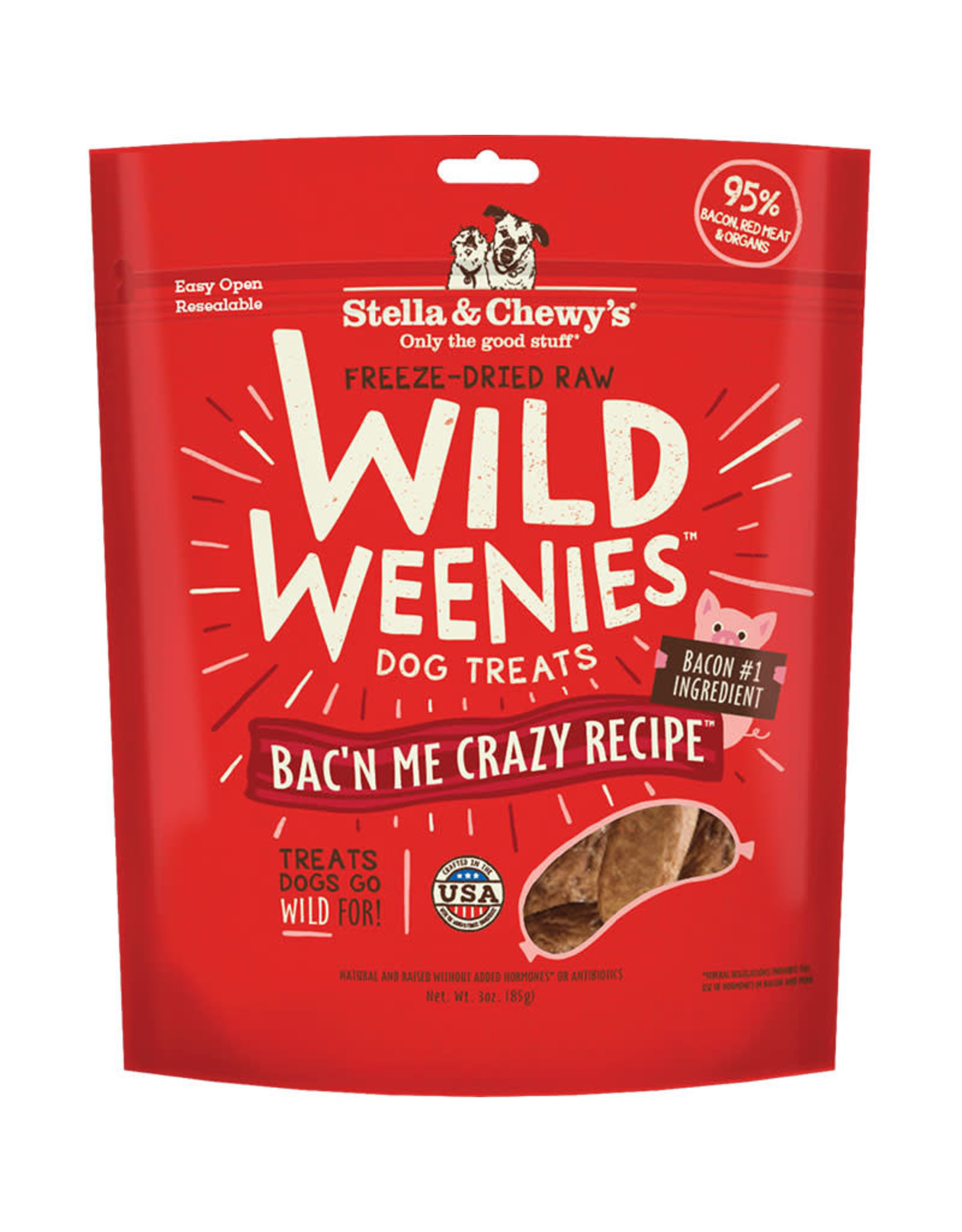 Stella & Chewy's Stella & Chewy's Wild Weenies Dog Treats Bac'n Me Crazy Recipe 3oz