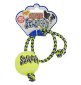Kong Kong Squeaker Ball Rope Dog Toy Medium