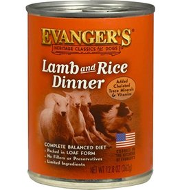 Evangers Evanger's Heritage Classic Lamb & Rice Dog Food 12.5oz