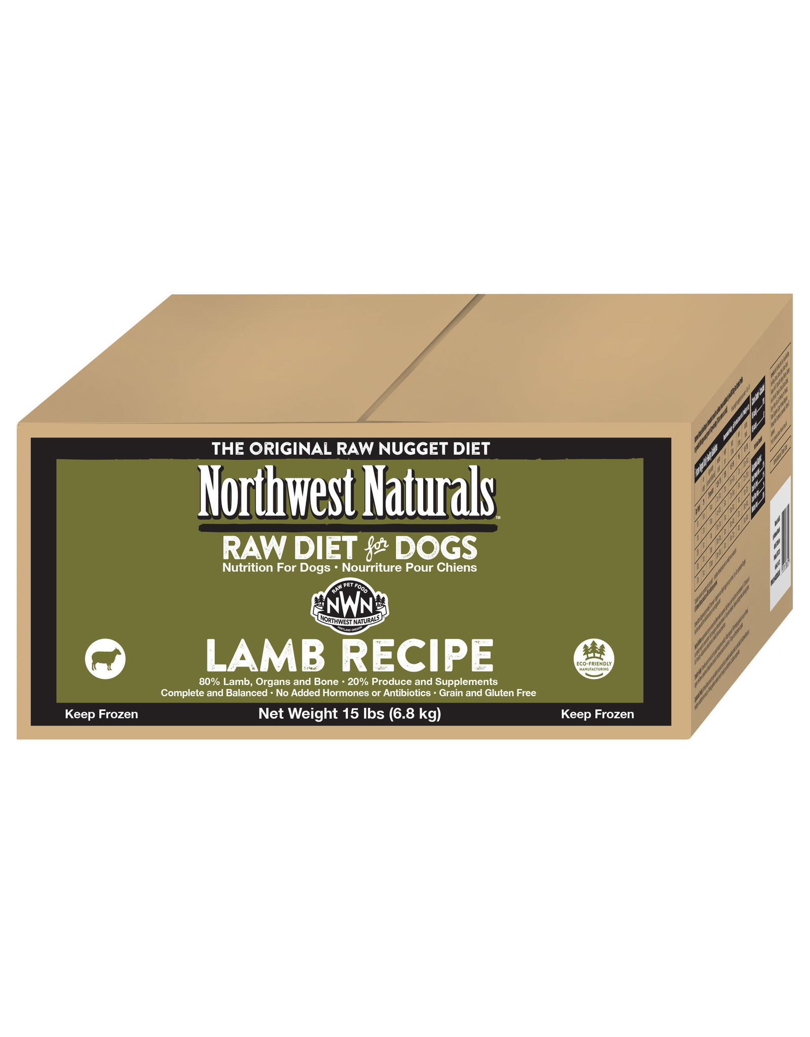 Northwest Naturals Northwest Naturals Raw Diet for Dogs Lamb Recipe Nuggets 15 lb.