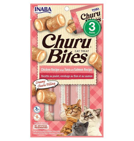 Inaba Inaba Churu Bites Chicken Recipe Wraps Tuna w/Salmon Recipe Cat Treats 3 pack