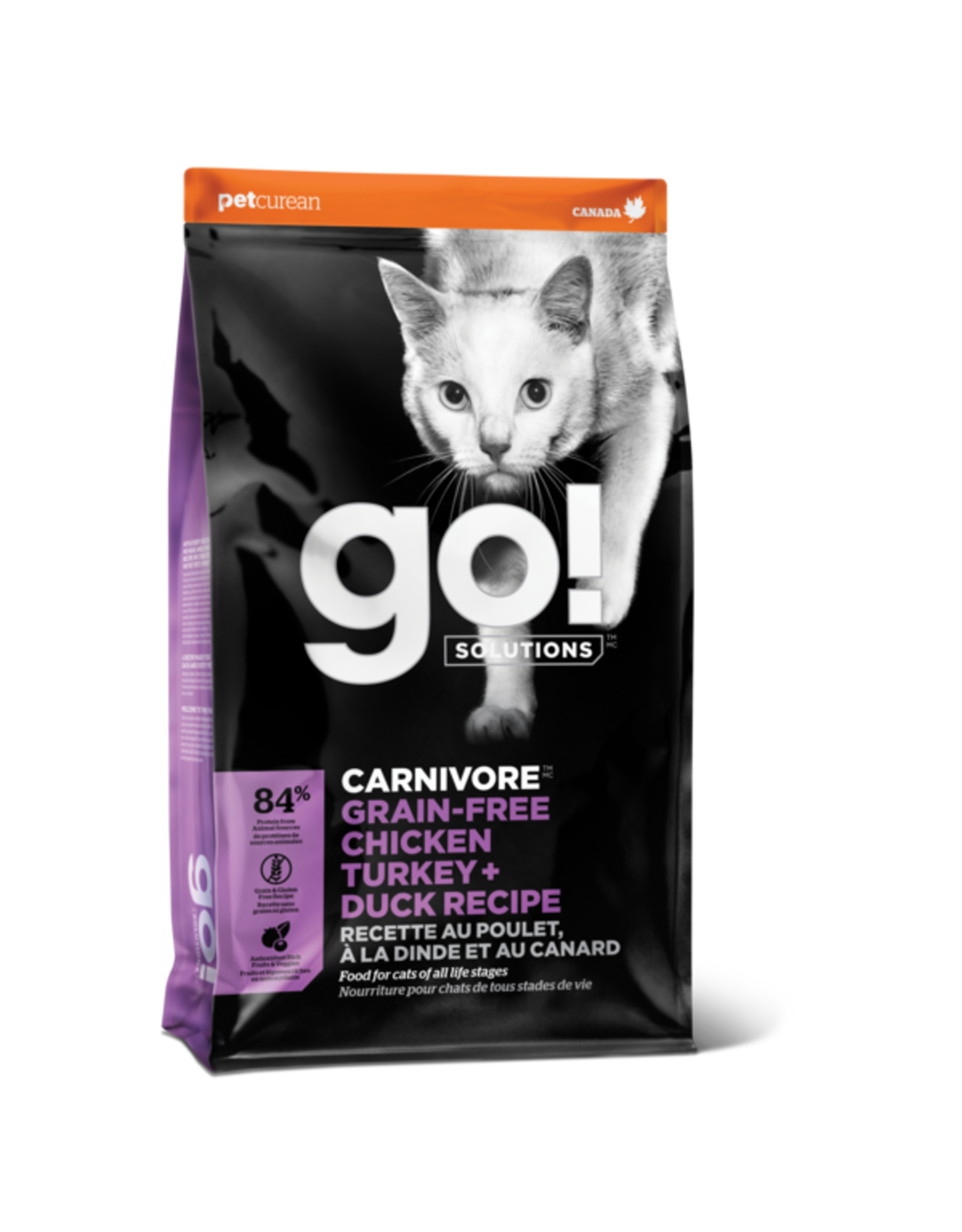 Petcurean Petcurean Go! Carnivore Grain-Free Chicken, Turkey & Duck Recipe Cat Food 3lb