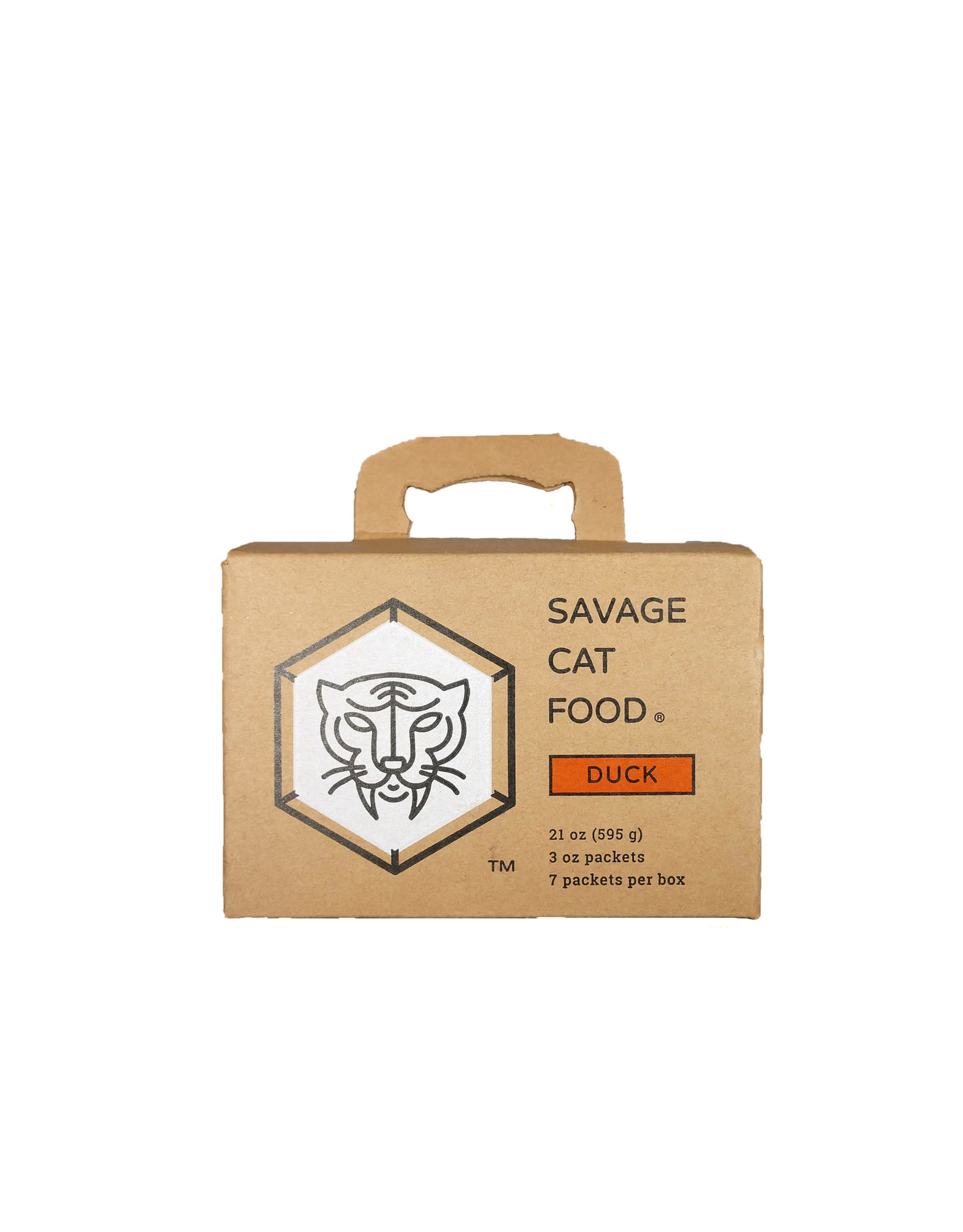 Savage Cat Savage Cat Food Raw Duck Recipe 3oz 7ct