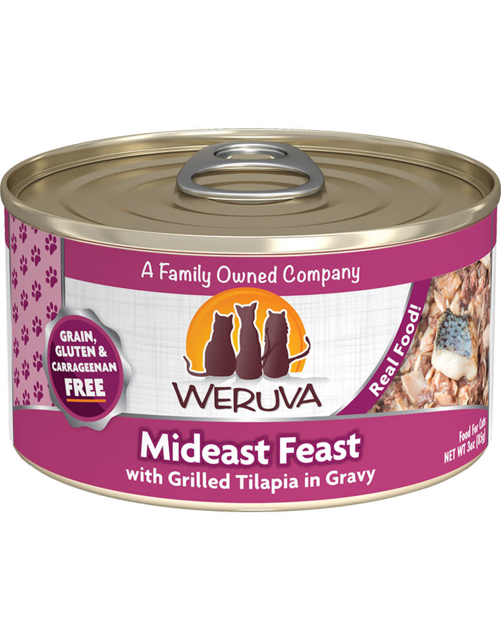 Weruva Weruva Mideast Feast w/Grilled Tilapia in gravy Cat Food 3oz