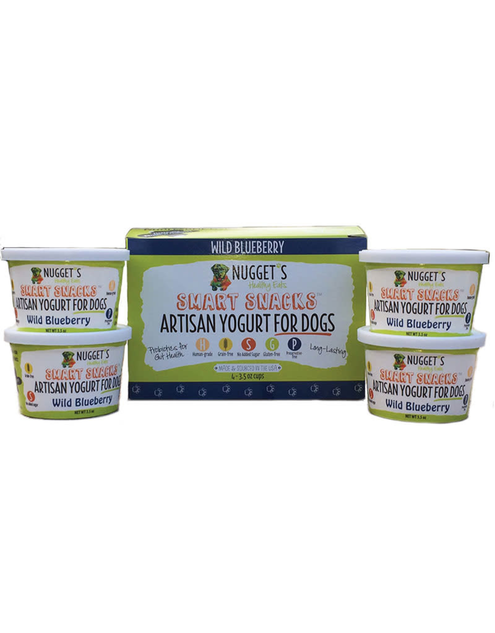 Nuggets Healthy Eats Nuggets Healthy Eats Artisan Yogurt for Dogs Wild Blueberry 3.5oz
