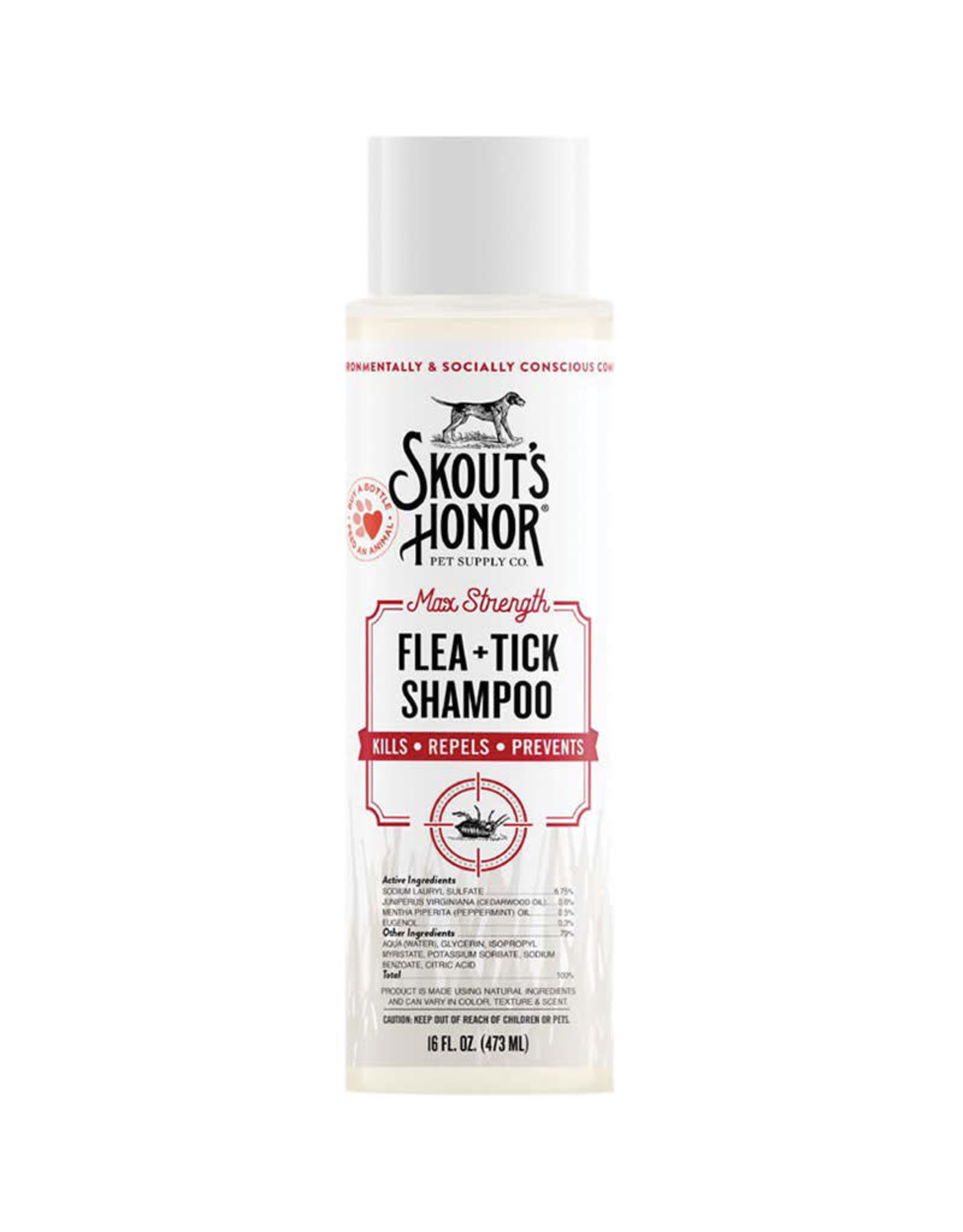 Skout's Honor Skout's Honor Flea & Tick Dog Shampoo 16oz