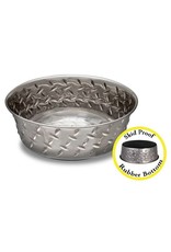 Loving Pets Loving Pets Ruff N' Tuff Diamond Plate Bowl