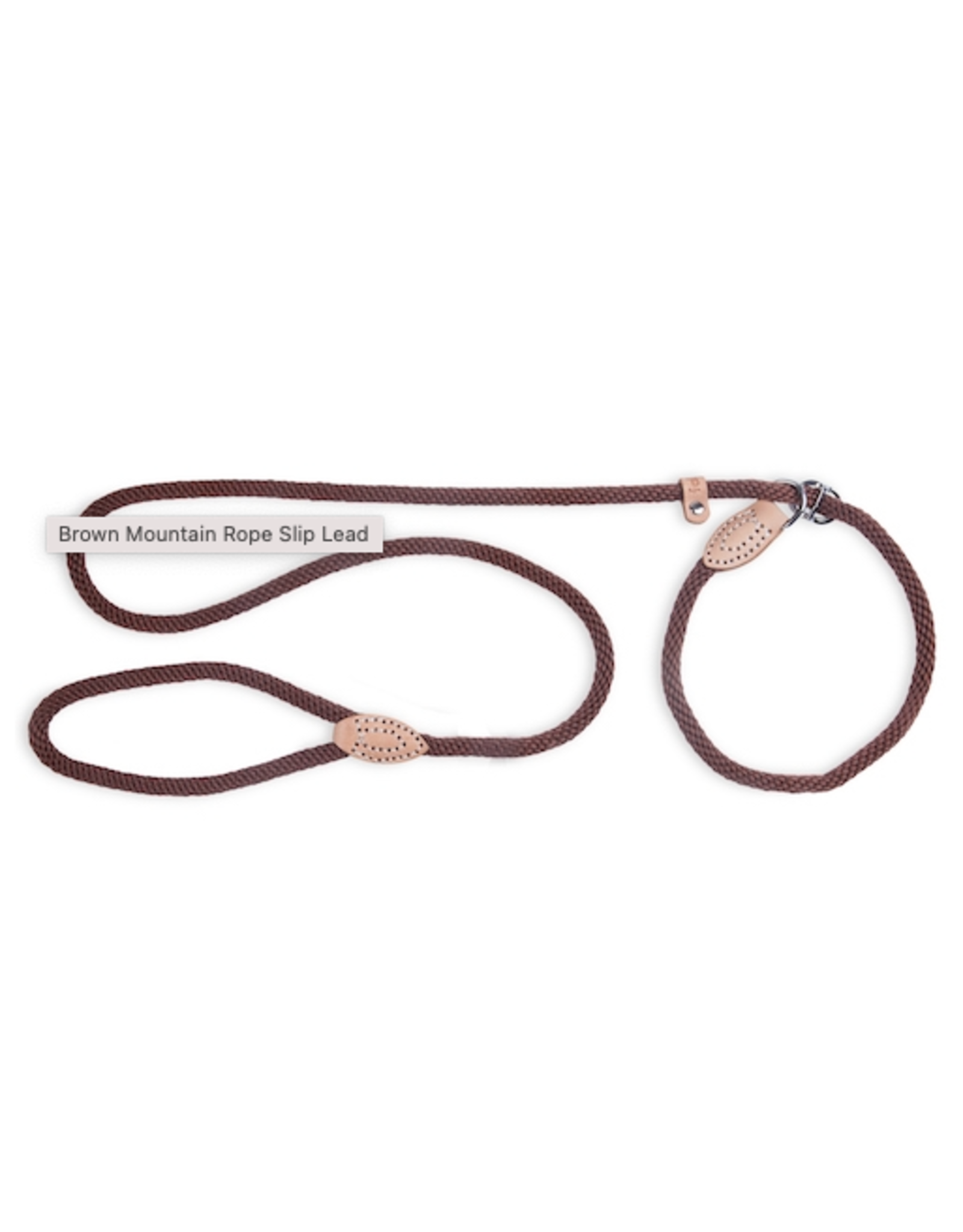 Fabdog Fabdog  Mountain Rope Slip Lead Large 1" x 5' Brown