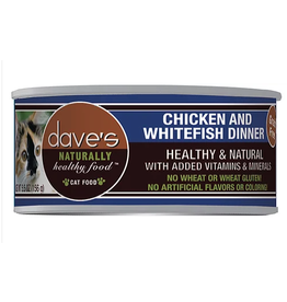 Dave's Pet Food Dave's Chicken & Whitefish Dinner Wet Cat Food 5.5oz