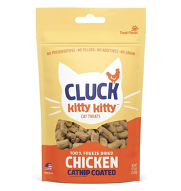 Treat Planet Treat Planet Cluck Kitty Kitty Freeze Dried Chicken Cat Treats  .9oz