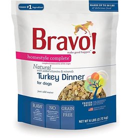 Bravo Bravo Freeze Dried Homestyle Turkey Dinner for Dogs