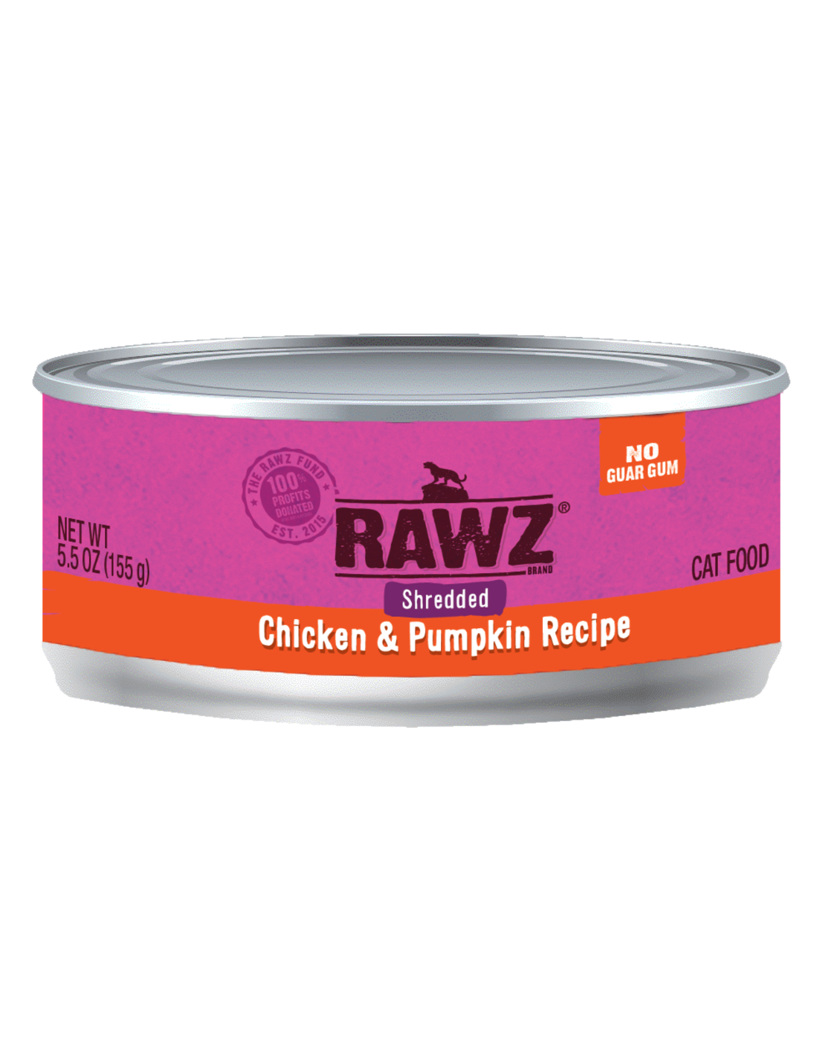 Rawz Rawz Shredded Chicken & Pumpkin Recipe Cat Food 5.5oz