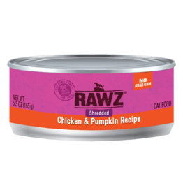 Rawz Rawz Shredded Chicken & Pumpkin Recipe Cat Food 5.5oz