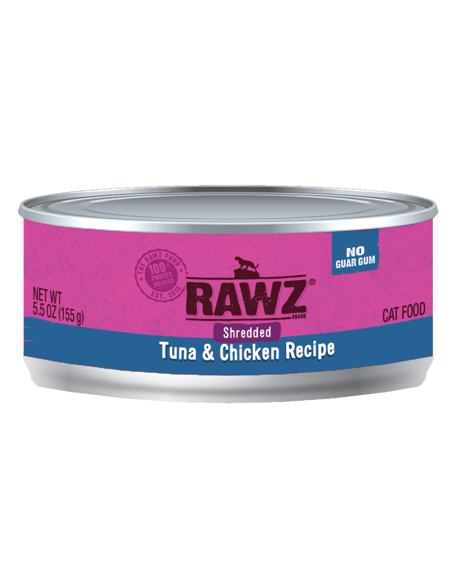 Rawz Rawz Shredded Tuna & Chicken Recipe Cat Food 5.5oz