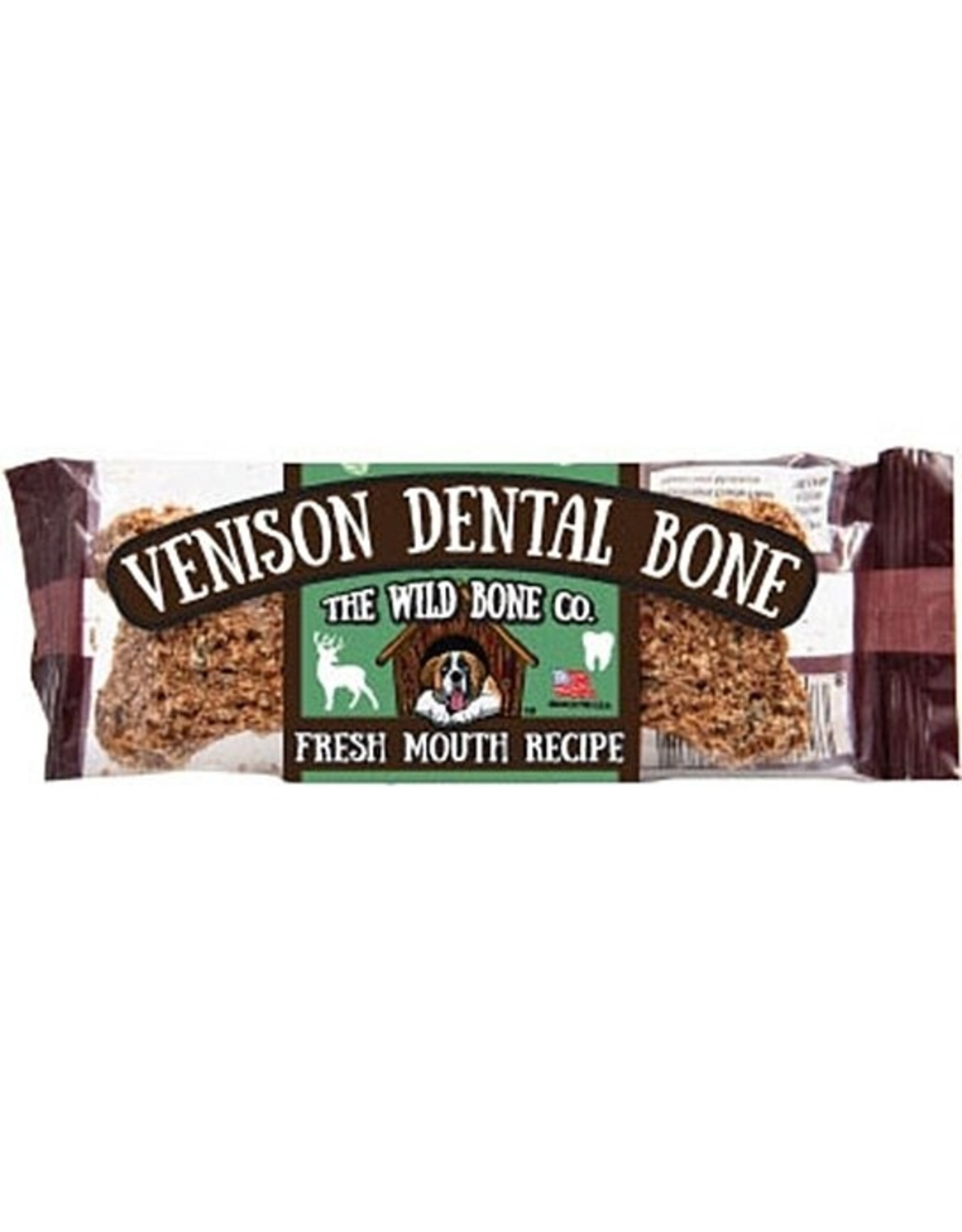 The Wild Bone Co. The Wild Bone Co. Venison Dental Bone Fresh Mouth Recipe 1oz