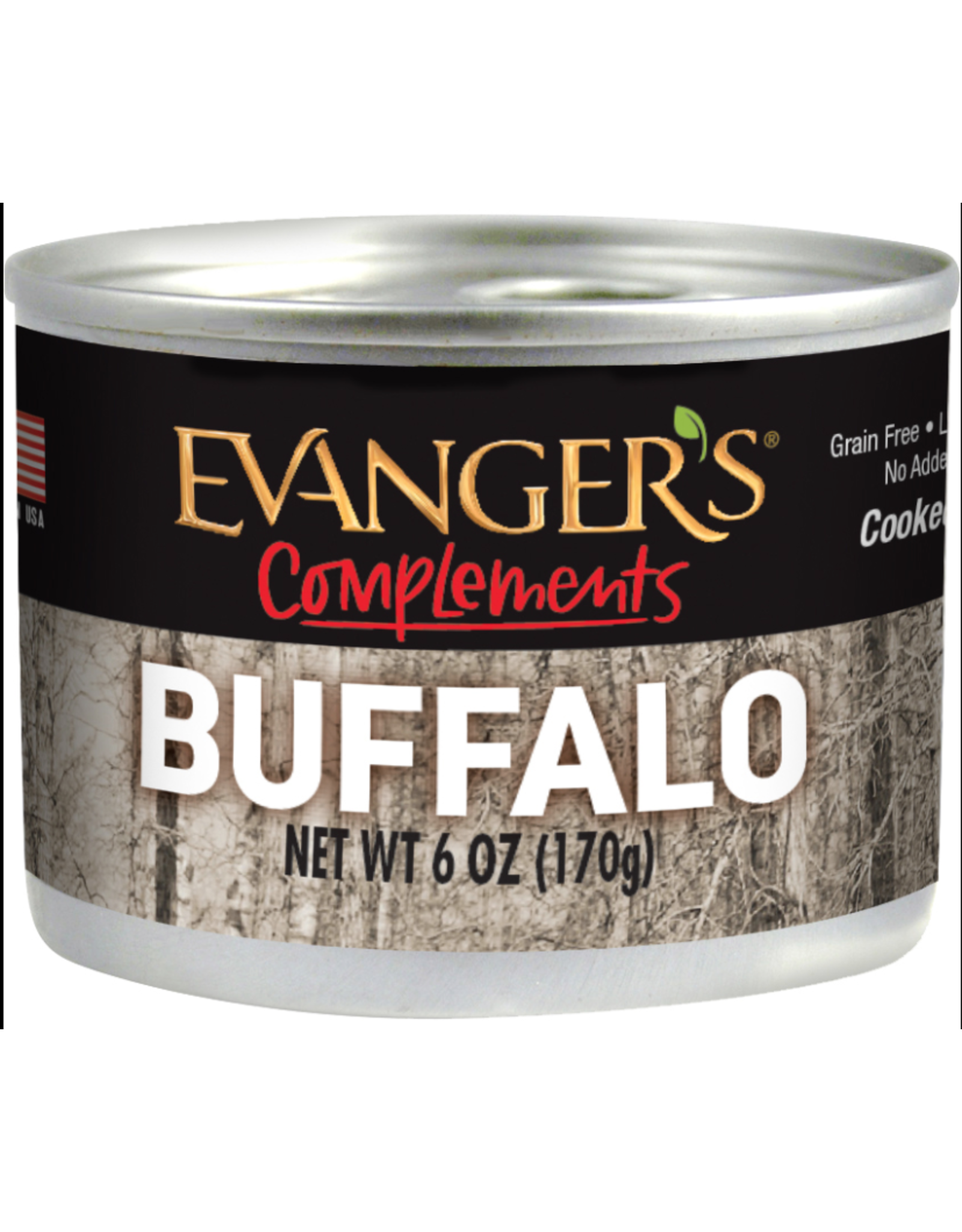 Evangers Evanger's Grain-Free Buffalo Dog & Cat Food 6oz