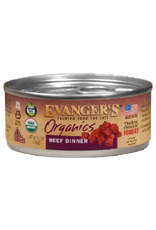 Evangers Evanger's Organics Beef Dinner for Cats  5.5oz