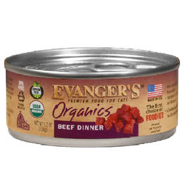 Evangers Evanger's Organics Beef Dinner for Cats  5.5oz