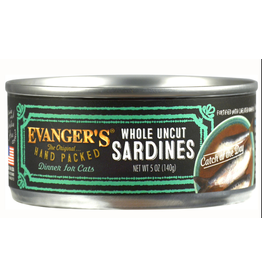 Evangers Evanger's Hand Packed Whole Sardines Cat Food 5.5oz