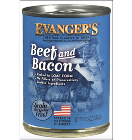 Evangers Evanger's Heritage Classic Beef & Bacon Dog Food 12.5oz