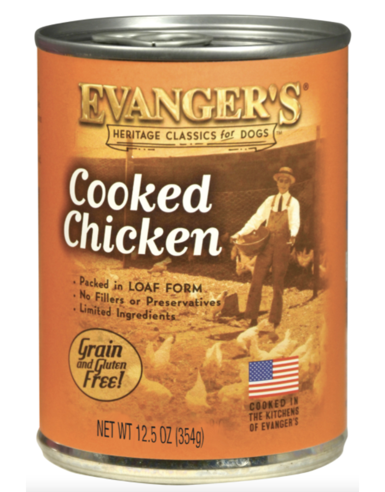 Evangers Evanger's Heritage Classic Cooked Chicken Dog Food 12.5oz