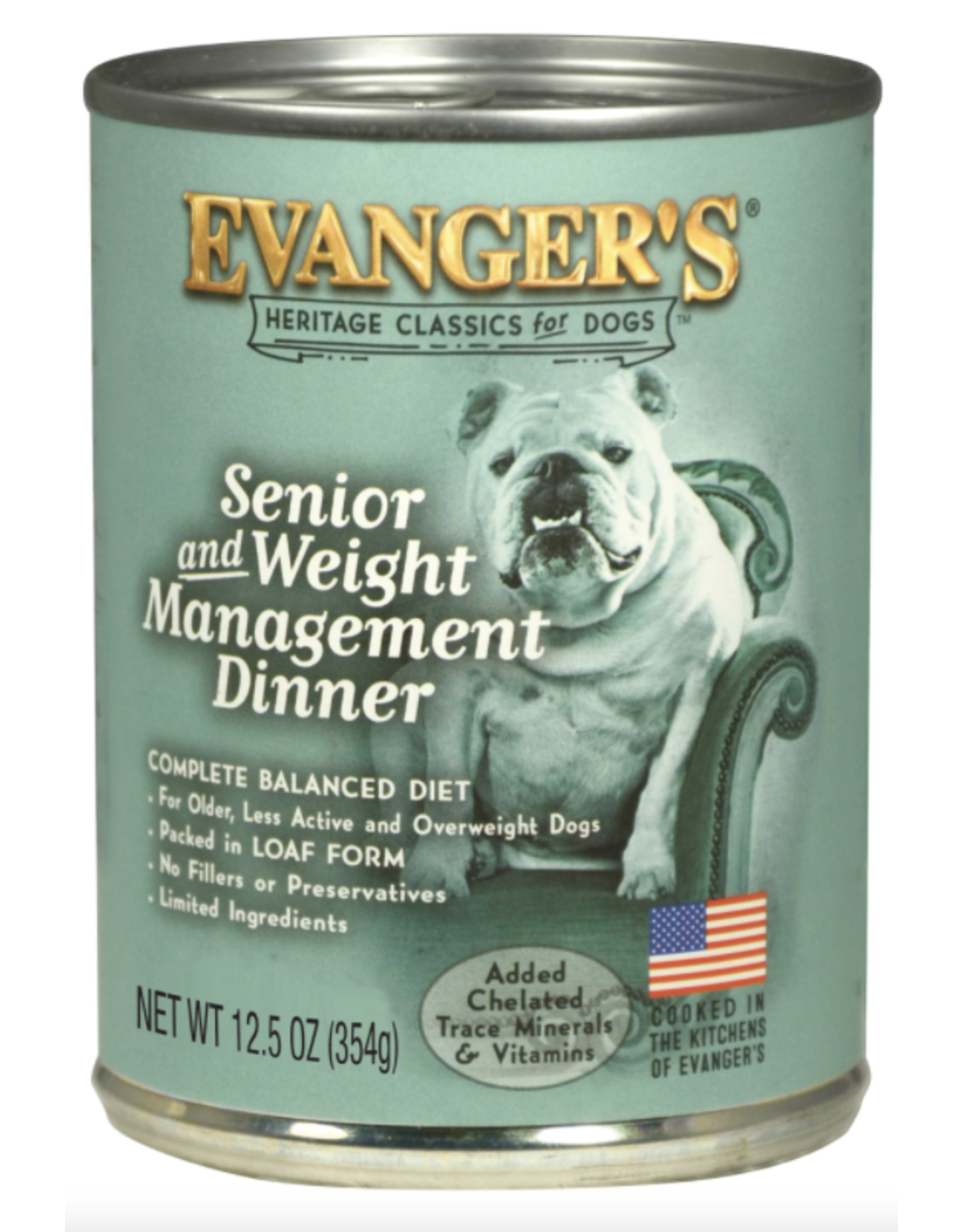 Evangers Evanger's Heritage Classic Senior & Weight Management Dinner Dog Food 12.5oz