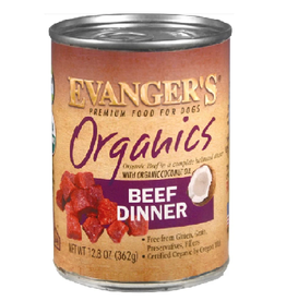 Evangers Evanger's Organics Beef Dinner Dog Food12.8oz