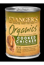 Evangers Evanger's Organics Cooked Chicken Dog Food 12.8oz