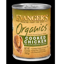 Evangers Evanger's Organics Cooked Chicken Dog Food 12.8oz