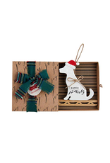 Mud Pie Mud Pie Santa Dog Christmas Ornament