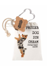 Mud Pie Mud Pie Hand Towel w/Ice Cream Dog Treat Recipe & Bone Cookie Cutter