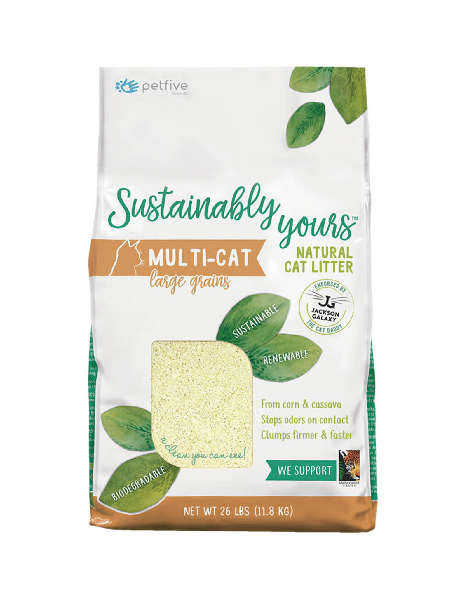 Sustainably Yours Sustainably Yours Multi Cat Large Grain Natural Cat Litter