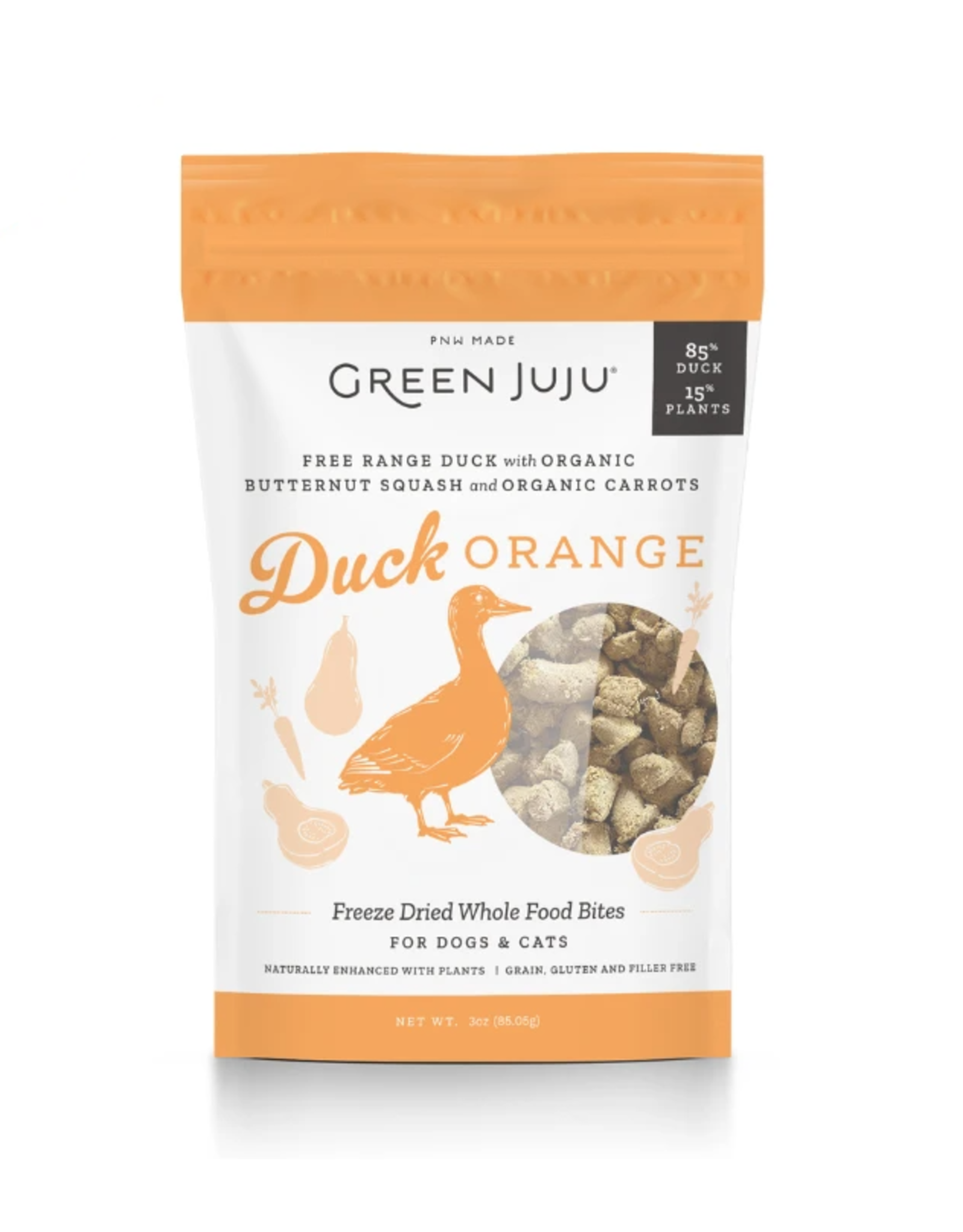 Green Juju Green Juju Freeze Dried Duck Orange