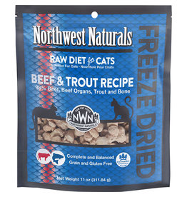Northwest Naturals Northwest Naturals Raw Diet for Cats Freeze Dried Nibbles Beef & Trout Recipe 11oz